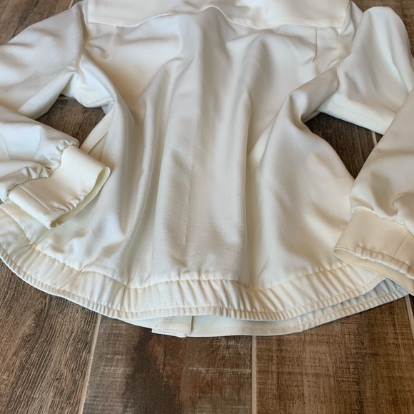 ✨ NWT Vintage 70’s Cream Light Jacket Button Down - Picture 11 of 11